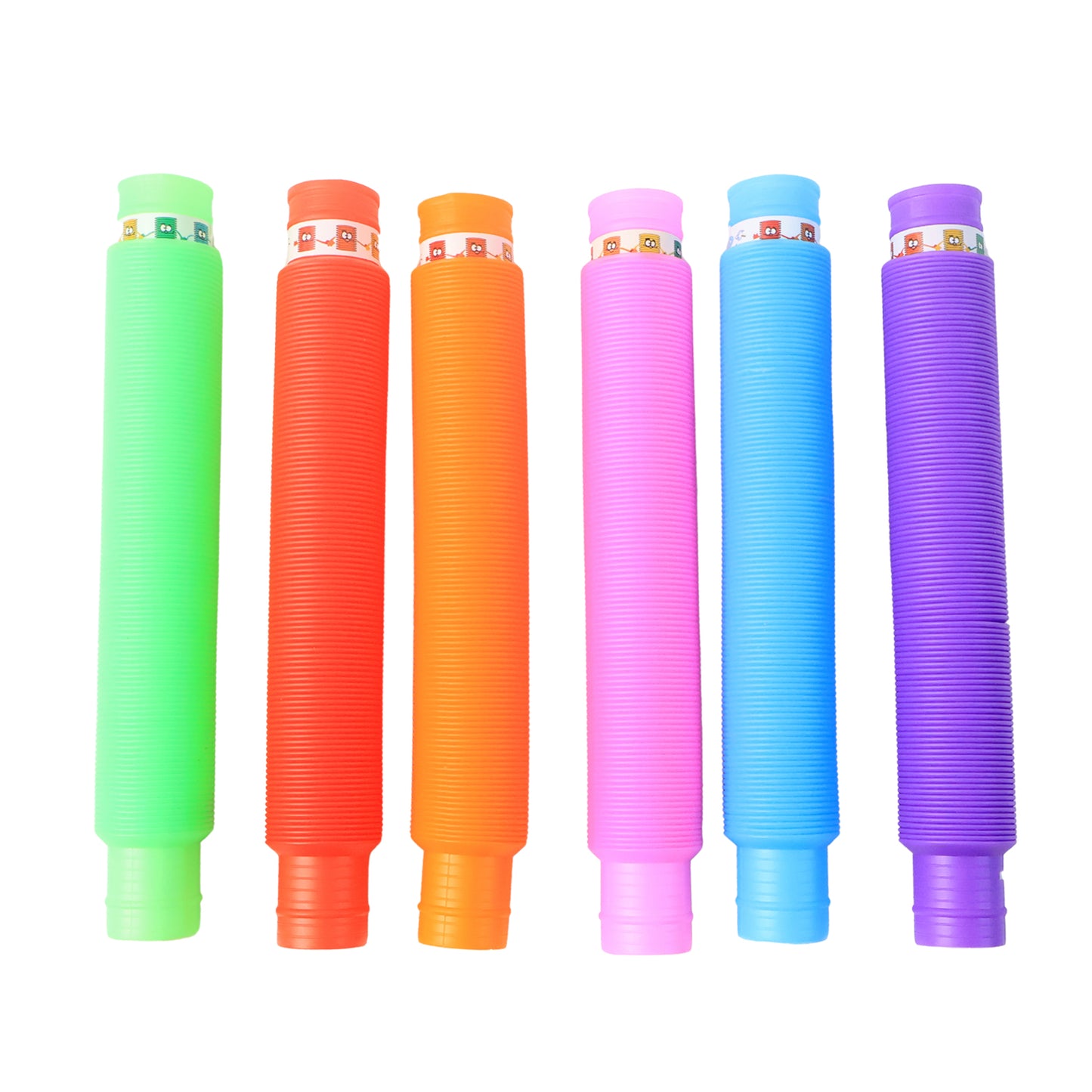 Led Glow Pop Tube Fidget Toy (Mix Color  1 Pc)
