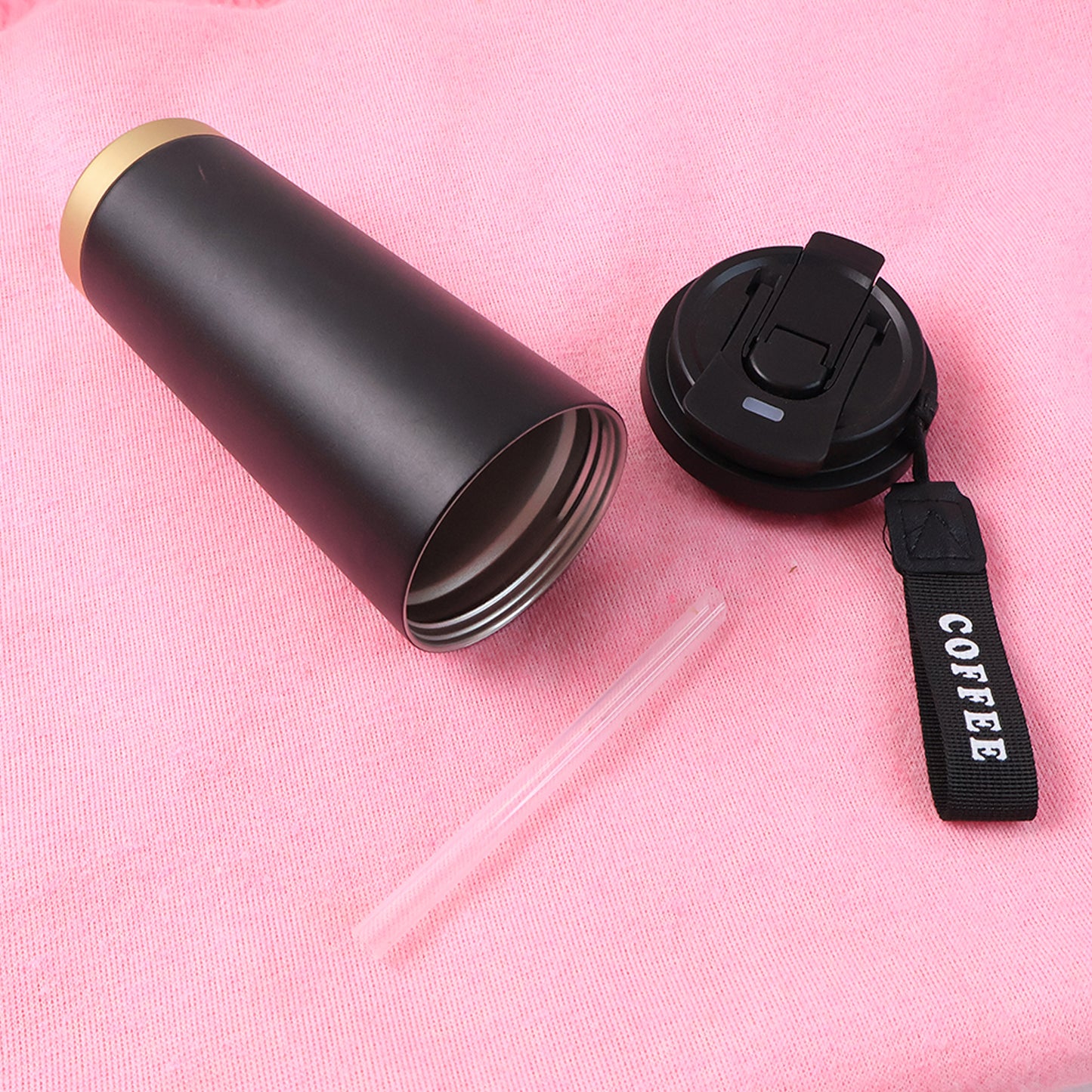 Premium Assorted Metal And Plastic Travel Mug Tumbler Cup (1 Pc  Mixed Design)