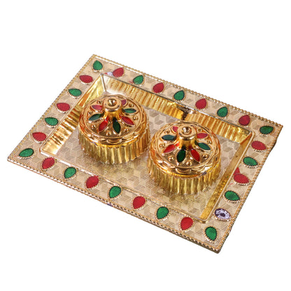 Meenakari Rolichawal Pooja - (1 Pc)