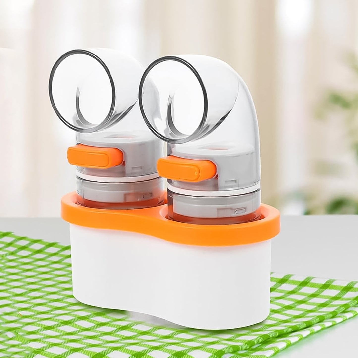2-in-1 Seasoning Dispenser Set With Base