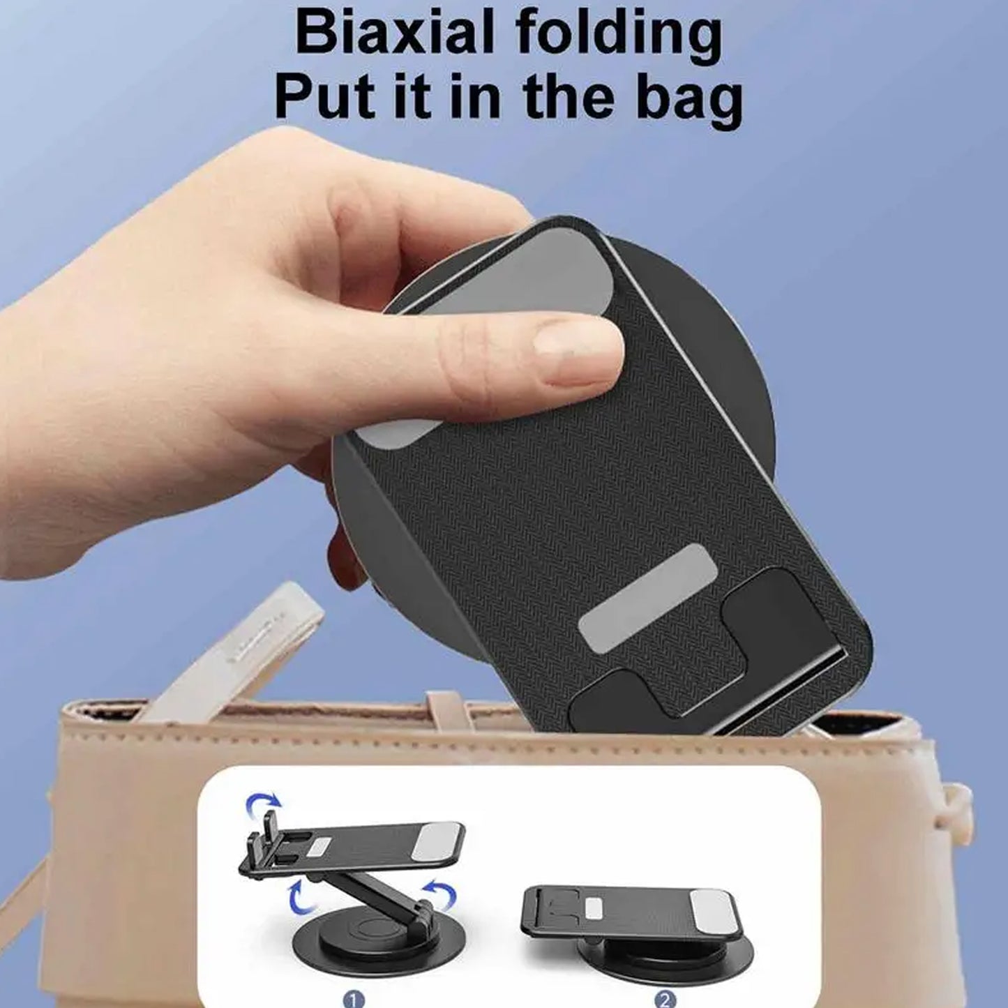 Mobile Holder Rotating Foldable Stand Height Angle Adjustable Phone Holder Stand Portable Mobile Stand For Desk With All Mobile Phones (1 Pc)