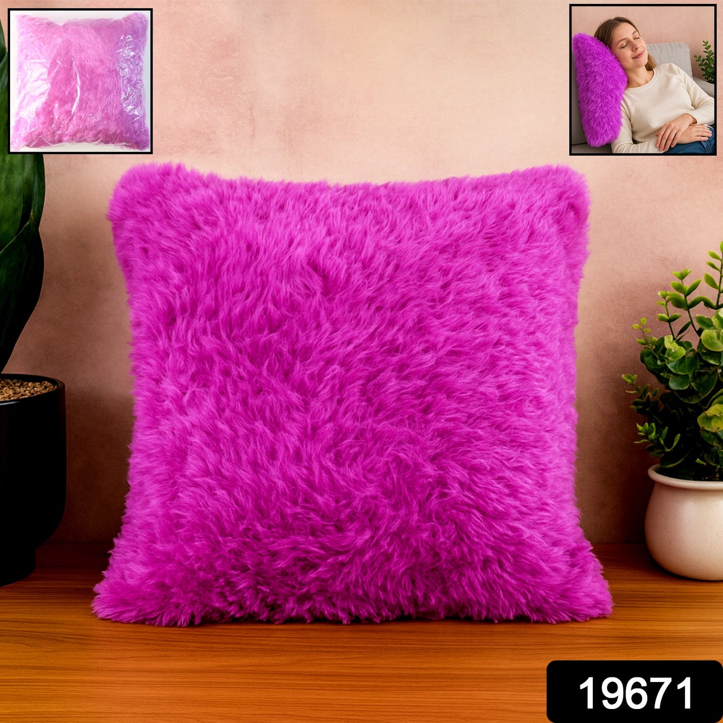 Super Soft Fluffy Cushion Pillow (1 Pc)