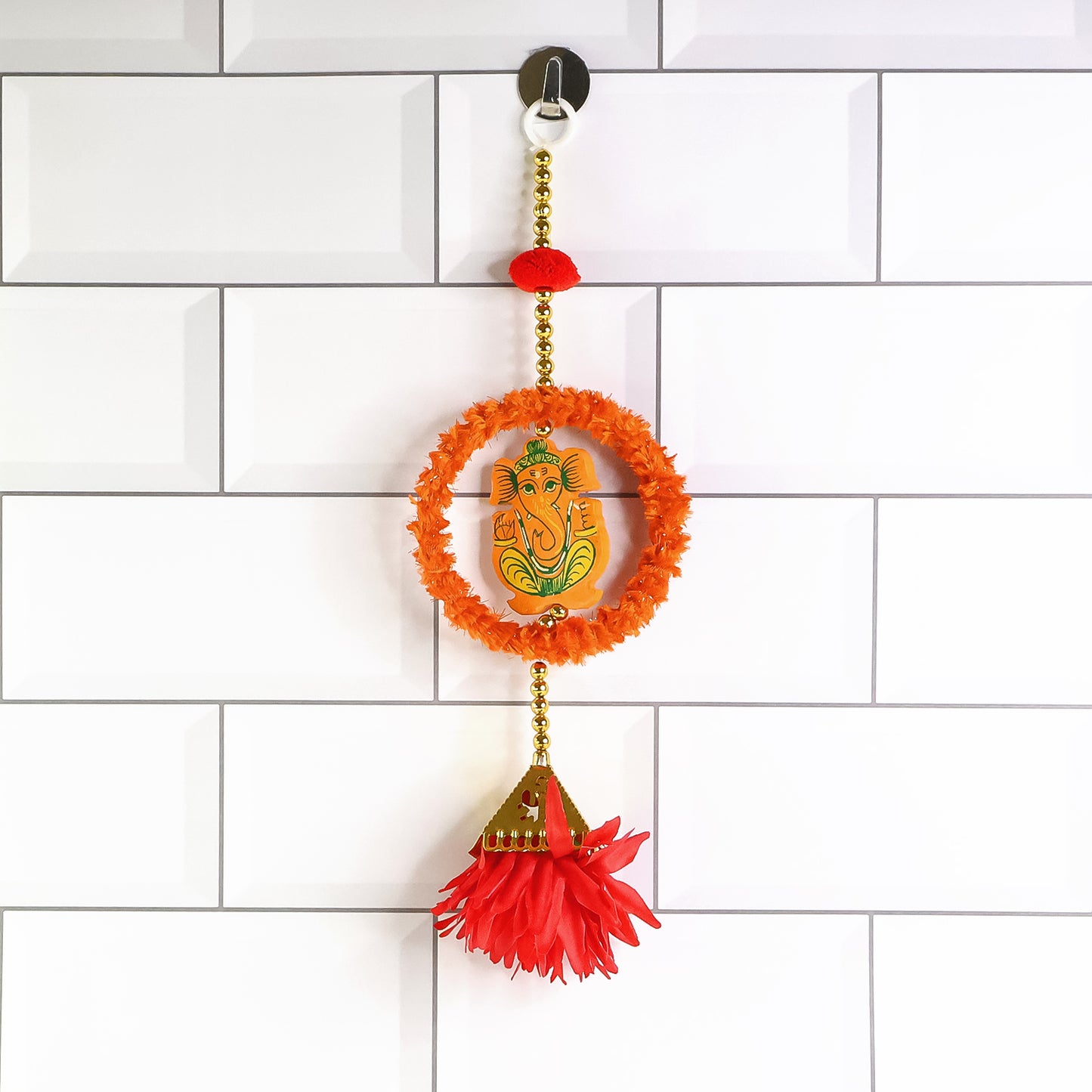 Decorative Hanging With Lord Ganesha Design - (1 Pc)