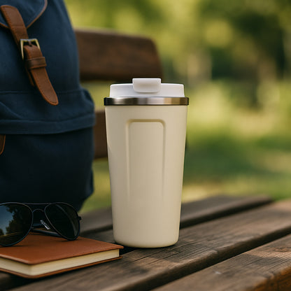 Stainless Steel Thermo Travel Mug Approx 450ml (1 Pc)